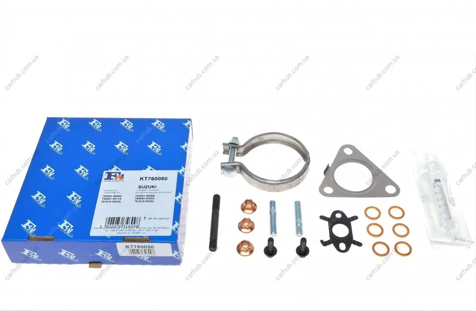 Комплект прокладок турбіни Renault Laguna/Megane/Scenic 1.9 dCi 05- FA1 Fischer Automotive One (FA1) KT760050 (фото 1)