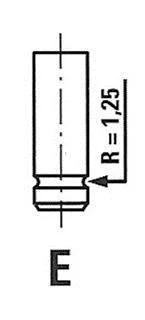 Випускний клапан (29x7x104,5) OPEL ASTRA F, COMBO, CORSA A, CORSA A TR, CORSA B, KADETT E, KADETT E COMBO, VECTRA A 1.2/1.4 04.88-10.01 FRECCIA R4465RCR