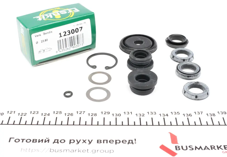 Ремкомплект циліндра гальмівного (головного) Ford Transit 86-91 (d=23,8mm) Bdx FRENKIT 123007 (фото 1)