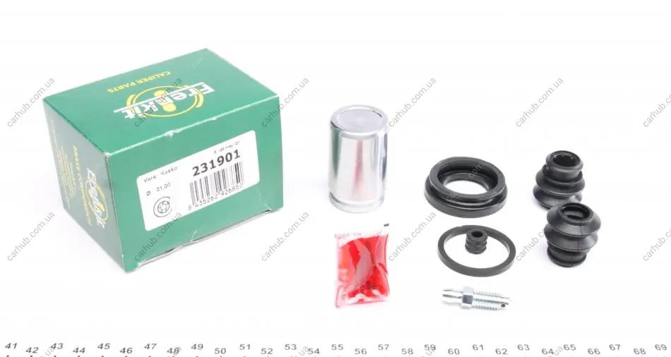 Ремкомплект супорта (заднього) Hyundai Accent/KIA Rio 05-11 (d=30.9mm) (+поршень) (Kask) FRENKIT 231901 (фото 1)