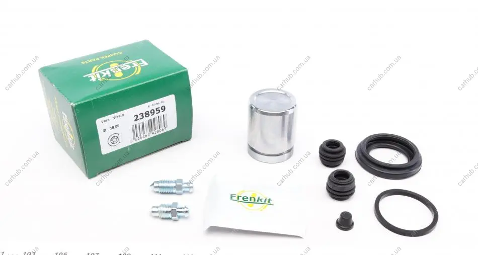 Ремкомплект супорта (заднього) Honda Accord VII/VIII 03- (d=38mm) (Lucas/Nih) (+поршень) FRENKIT 238959 (фото 1)