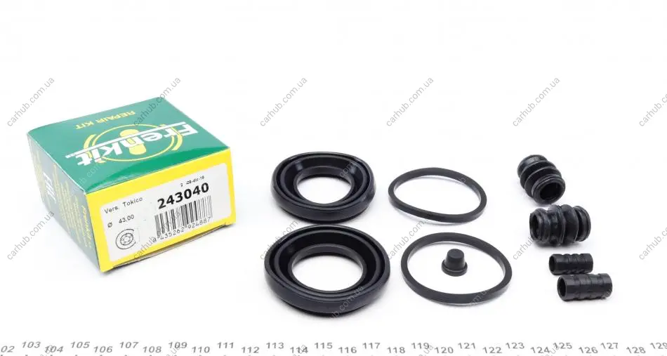 Ремкомплект супорта (переднього) Subaru Forester/Legacy IV/Tribeca 03- (d=43mm) ((Tokico) FRENKIT 243040 (фото 1)