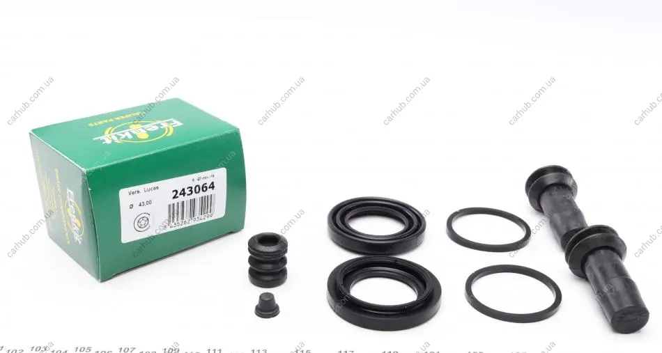 Ремкомплект супорта (переднього) Audi 100/A4/A6/A8 91-02 (d=43mm) (Lucas) FRENKIT 243064 (фото 1)