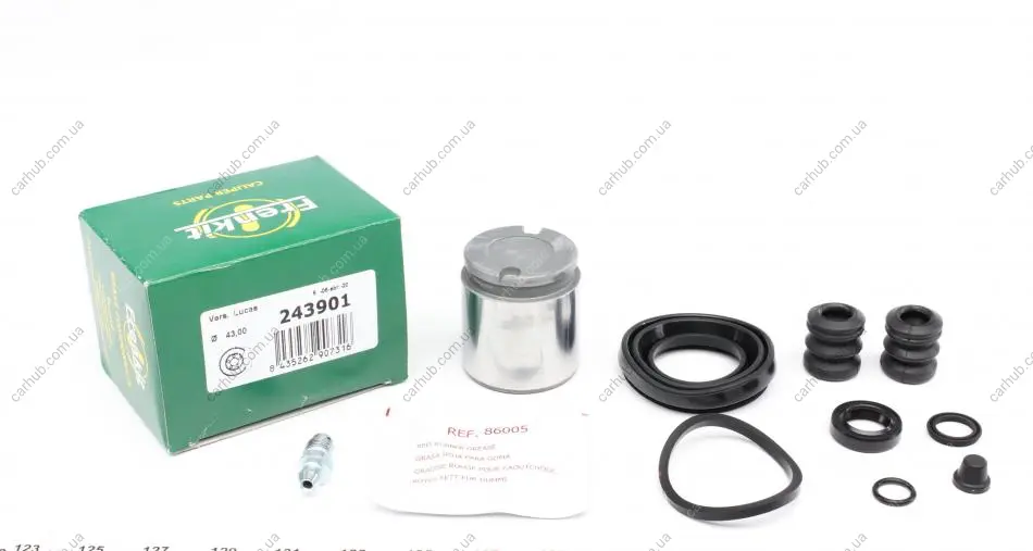 Ремкомплект супорта (заднього) Ford Scorpio 94-98 (d=43mm) (Lucas)(+поршень) FRENKIT 243901 (фото 1)