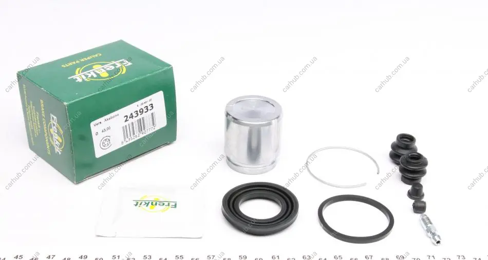 Ремкомплект супорта (заднього) Nissan Murano/Infiniti FX 03- (d=43mm) (+поршень) (Akebono) FRENKIT 243933 (фото 1)