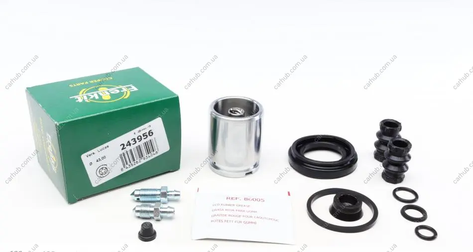 Ремкомплект супорта (заднього) VW Passat 00-05 (d=43mm) (+ поршень з механізмом) (Lucas) FRENKIT 243956 (фото 1)