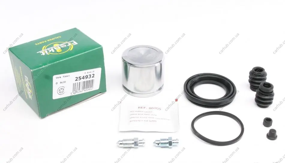 Ремкомплект супорта (переднього) Honda Civic 91- (d=54mm) (+поршень) (Nih) FRENKIT 254932 (фото 1)