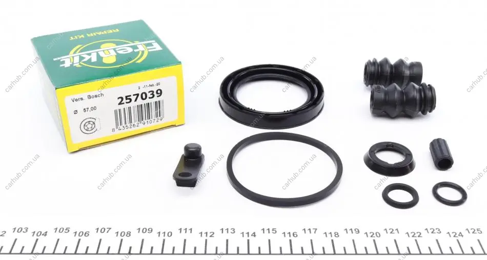 Ремкомплект супорта (переднього) Citroen C5 I/II/III 01- (d=57mm) (Bosch) FRENKIT 257039 (фото 1)