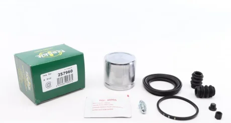 Ремкомплект супорта (переднього) Hyundai Elantra 06-11 (d=57mm) (+поршень) (Mando) FRENKIT 257960