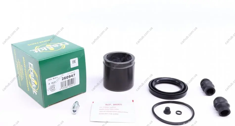 Ремкомплект супорта (переднього) MB E-class (W211/S211) 02-09 (d=60mm) (+поршень) (Bosch) FRENKIT 260947 (фото 1)