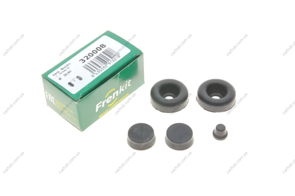 Ремкомплект циліндра гальмівного (заднього) Jeep Cherokee/Wrangler 83-01 (d=20.6mm) FRENKIT 320008 (фото 1)