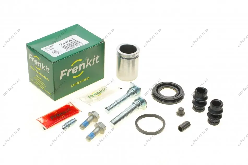 Ремкомплект супорта (заднього) Toyota Corolla 01-04 (d=34)(+ поршень/направляюча)(Lucas) FRENKIT 734042 (фото 1)