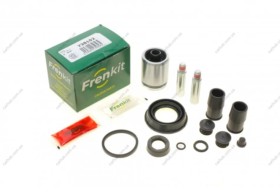 Ремкомплект супорта (заднього) Peugeot 308/508 12- (d=38mm) (Ate) (+поршень.направляюча) FRENKIT 738102 (фото 1)
