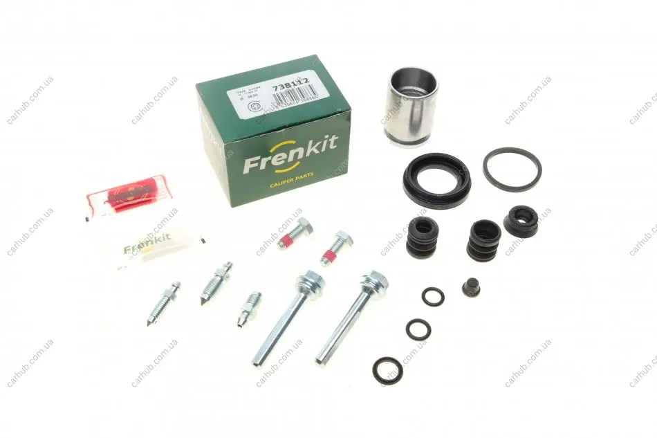Ремкомплект супорта (заднього) VW Golf/Passat 91-99 (d=38mm) (Lucas) (+поршень/направляюча) FRENKIT 738112 (фото 1)