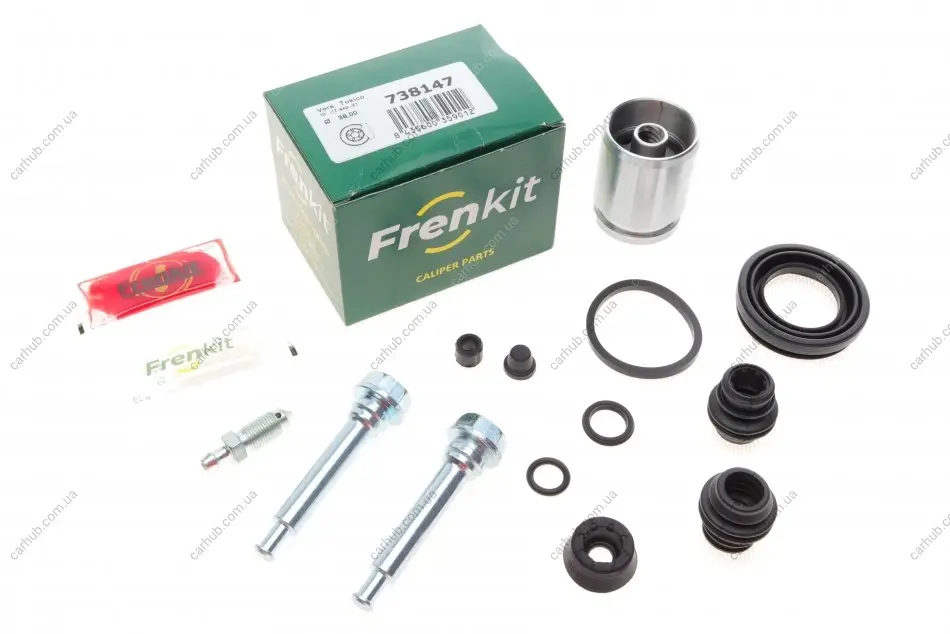 Ремкомплект супорта (заднього) Toyota Auris/Yaris 05- (d=38mm) (+поршень/направляюча) (Tokico) FRENKIT 738147 (фото 1)