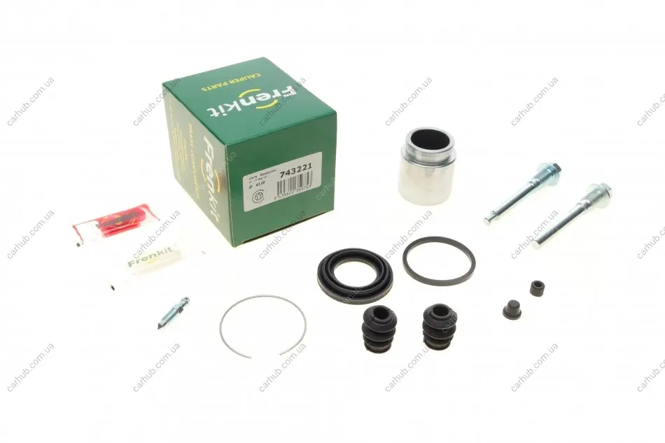 Ремкомплект супорта (заднього) Mitsubishi Pajero (d=43mm) (+поршень/направляюча) (Akebono) FRENKIT 743221 (фото 1)