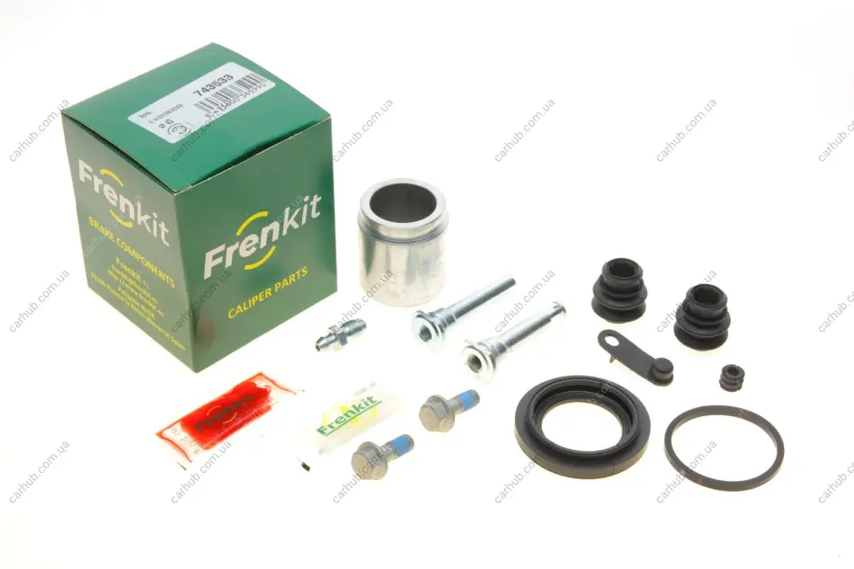 Ремкомплект супорта (заднього) Kia Carnival 05- (d=43mm) (Kasko) (+поршень/направляюча) SuperKit FRENKIT 743533 (фото 1)