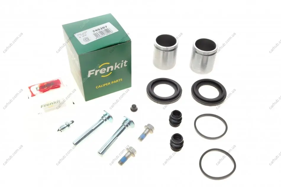 Ремкомплект супорта (переднього) Land Rover Discovery 98-04 (d=45mm)(+2 поршня/направляюча) (Ate) FRENKIT 745267 (фото 1)