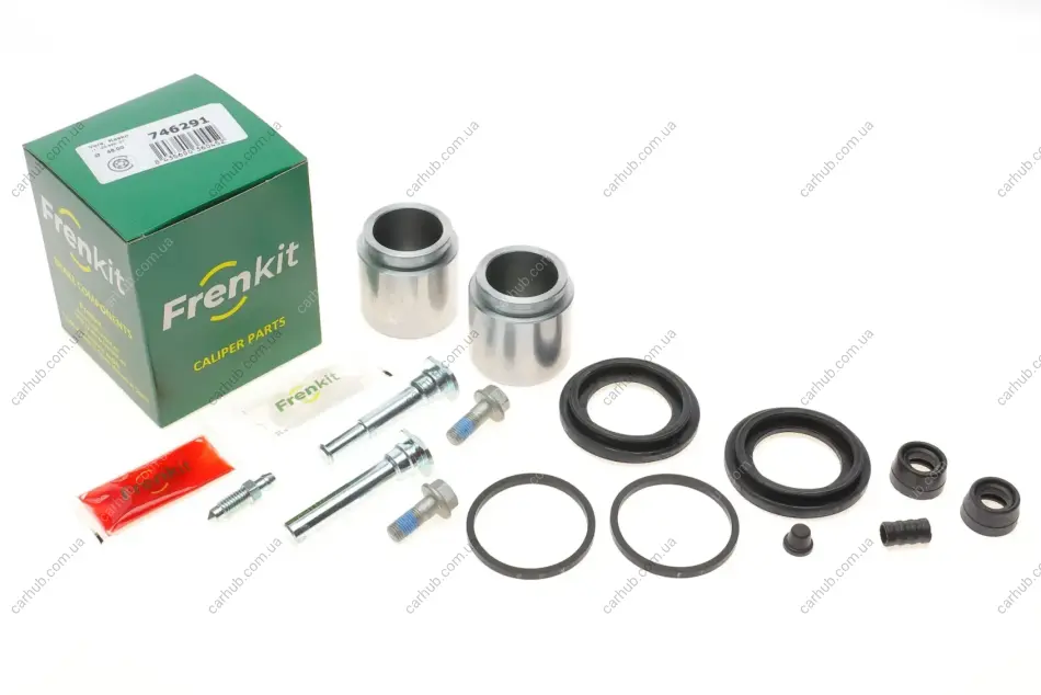 Ремкомплект супорта (переднього) Kia Sorento 02- (d=46mm)(Kasko)(+2 поршня/направляюча) SuperKit FRENKIT 746291 (фото 1)