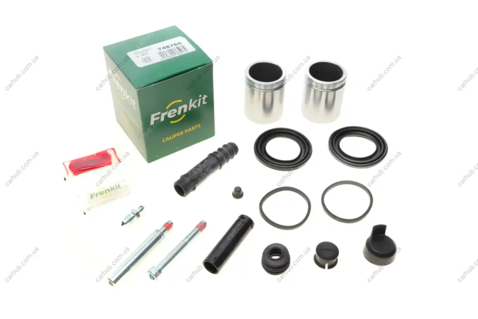 Ремкомплект супорта (переднього) MB Sprinter 18- (d=48mm)(Brembo)(+2 поршня/направляюча) FRENKIT 748760 (фото 1)