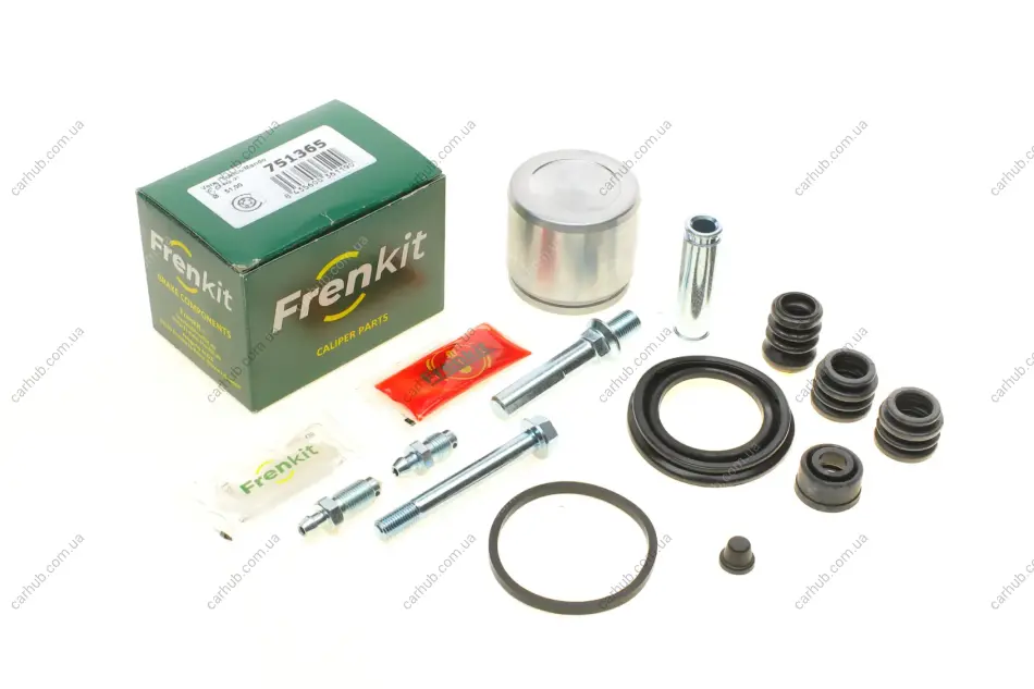 Ремкомплект супорта (переднього) Hyundai I10/I20 08- (d=51mm) (Mando)(+1 поршень/направляюча) FRENKIT 751365 (фото 1)