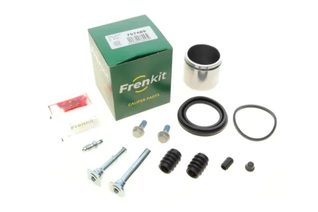 Ремкомплект супорта (переднього) Land Rover Freelander 98-06 (d=57mm)(+1поршень/направляюча)(Lucas) FRENKIT 757489