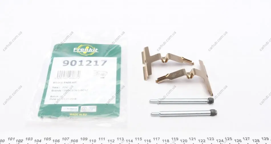 Планка супорта (заднього) прижимна (к-кт) MB E-class (W210)/C-class (W202) 93-02 (Ate) FRENKIT 901217 (фото 1)