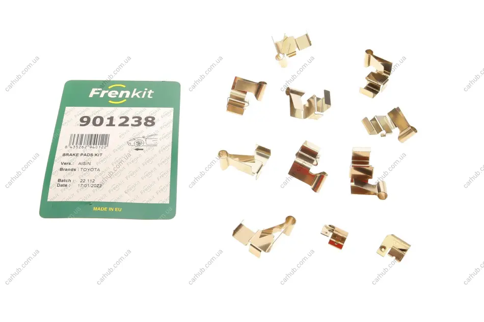 Планка супорта (переднього) прижимна (к-кт) Toyota Hiace 95-12 (Aisin) FRENKIT 901238 (фото 1)
