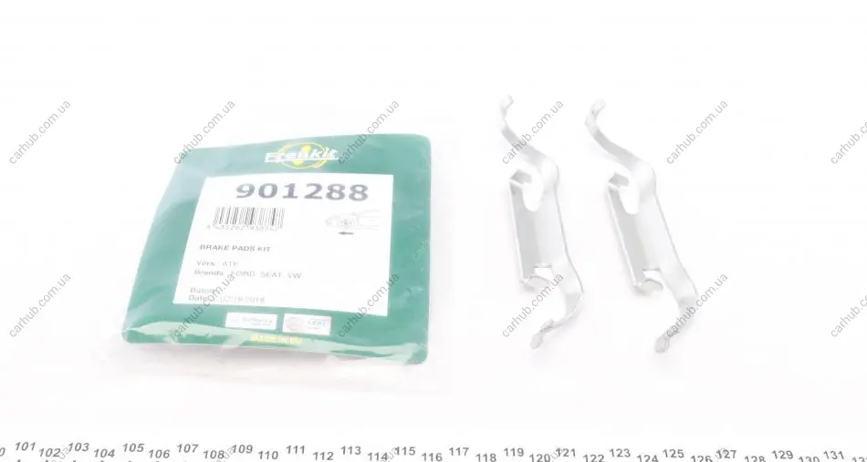 Планка супорта (переднього) прижимна (к-кт) Ford Galaxy/VW Sharan 01-10 (Ate) FRENKIT 901288 (фото 1)