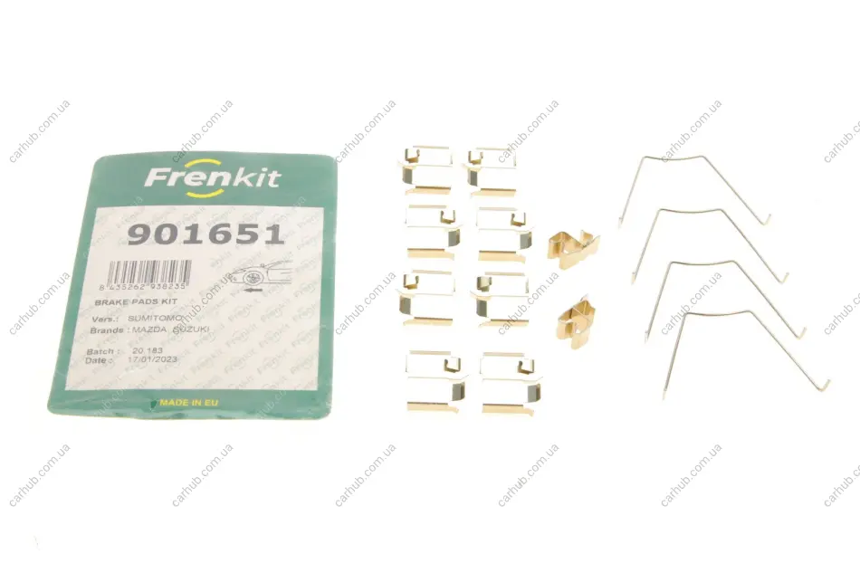 Планка супорта (переднього) прижимна (к-кт) Mazda MX-5 98-05 (Sumitomo) FRENKIT 901651 (фото 1)