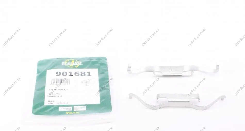 Планка супорта (переднього) прижимна (к-кт) VW T5 03-09 (Ate) FRENKIT 901681 (фото 1)