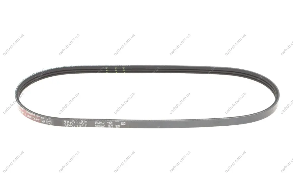 Ремінь генератора Ford Focus IV/Galaxy III/Mondeo V/Transit 2.0D/2.0DH 15- GATES Gates 3PK714SF (фото 1)