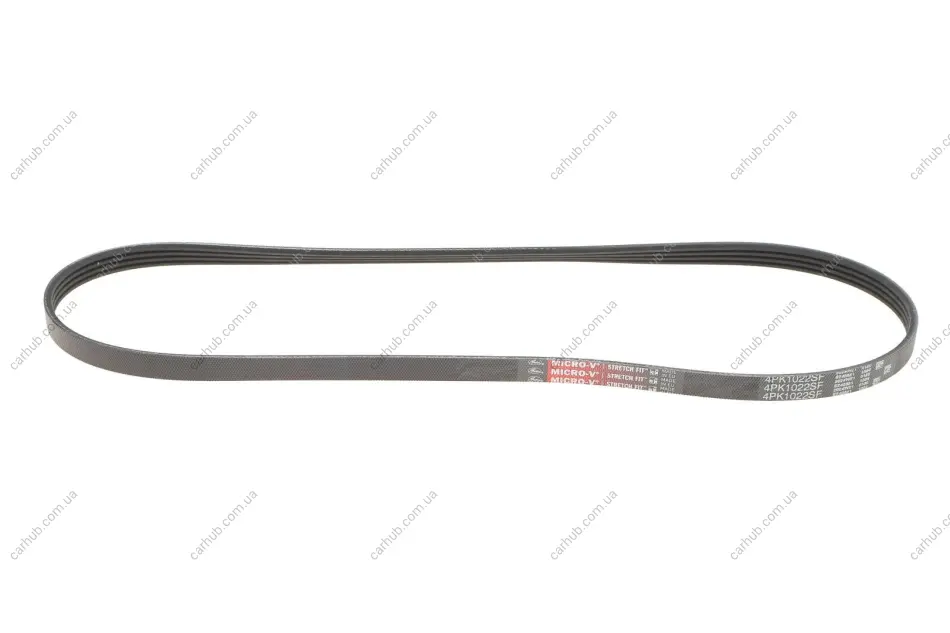Ремінь генератора Fiat Doblo 1.3JTD 04- (PS) GATES Gates 4PK1022SF (фото 1)