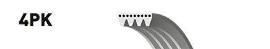 Ремінь генератора Toyota Land Cruiser 100 4.2 TD 98-07 Gates 4PK1720