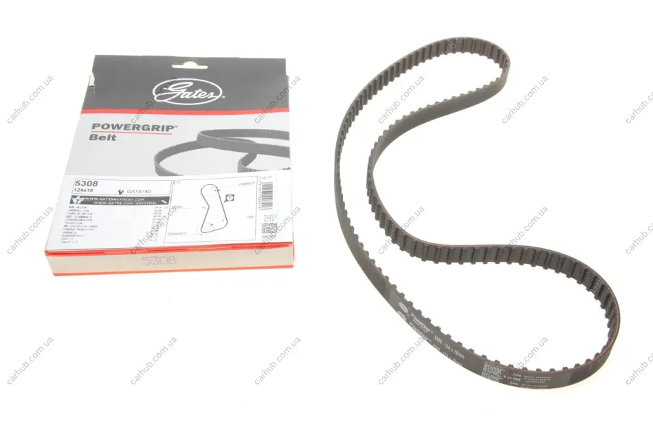 Ремінь ГРМ VW Golf III/VW Passat/Audi 80/100/A6 2.0 -97 GATES Gates 5308 (фото 1)