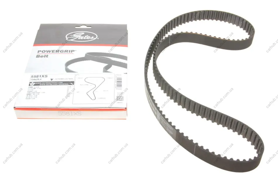 Ремінь ГРМ Citroen Berlingo/C3/C4/Peugeot 207/307/308/Partner 1.6i 00- (26x134z) GATES Gates 5581XS (фото 1)