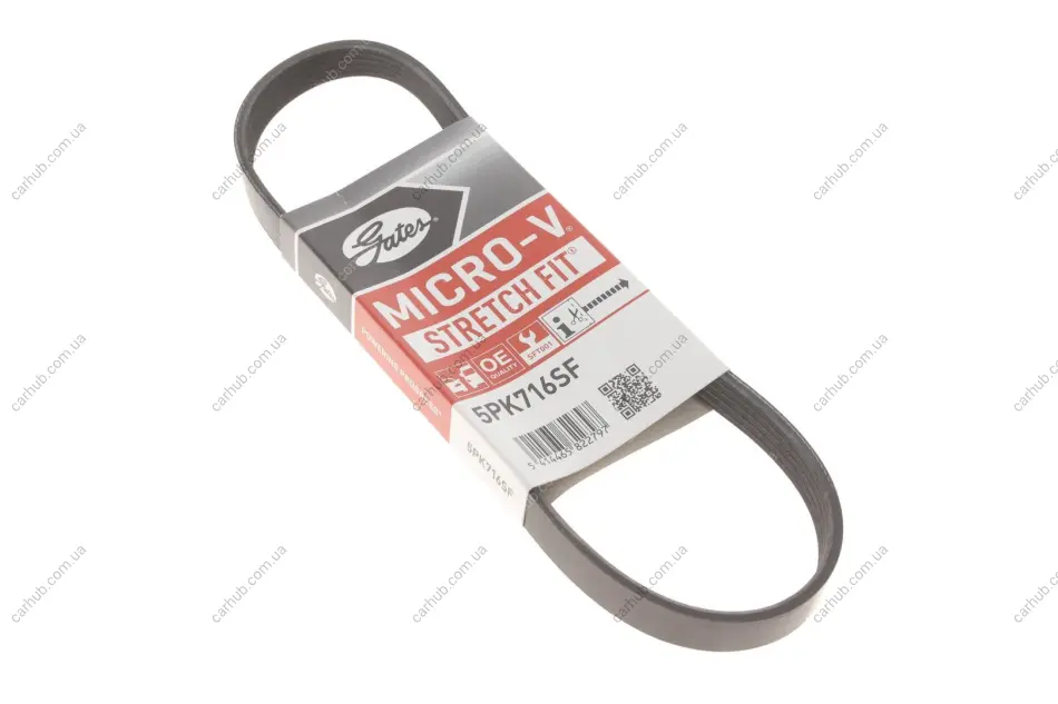 Ремінь генератора Mazda 3/5 1.8-2.3 03- GATES Gates 5PK716SF (фото 1)