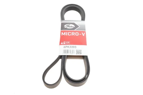 Ремінь генератора MB Sprinter 2.3 96-06 M111 GATES Gates 6PK2203