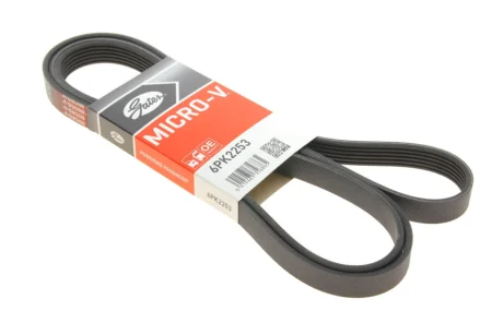 Ремінь генератора MB C-class (W202)/E-class (W211) 2.2CDI/2.7CDI 98-09 GATES Gates 6PK2253