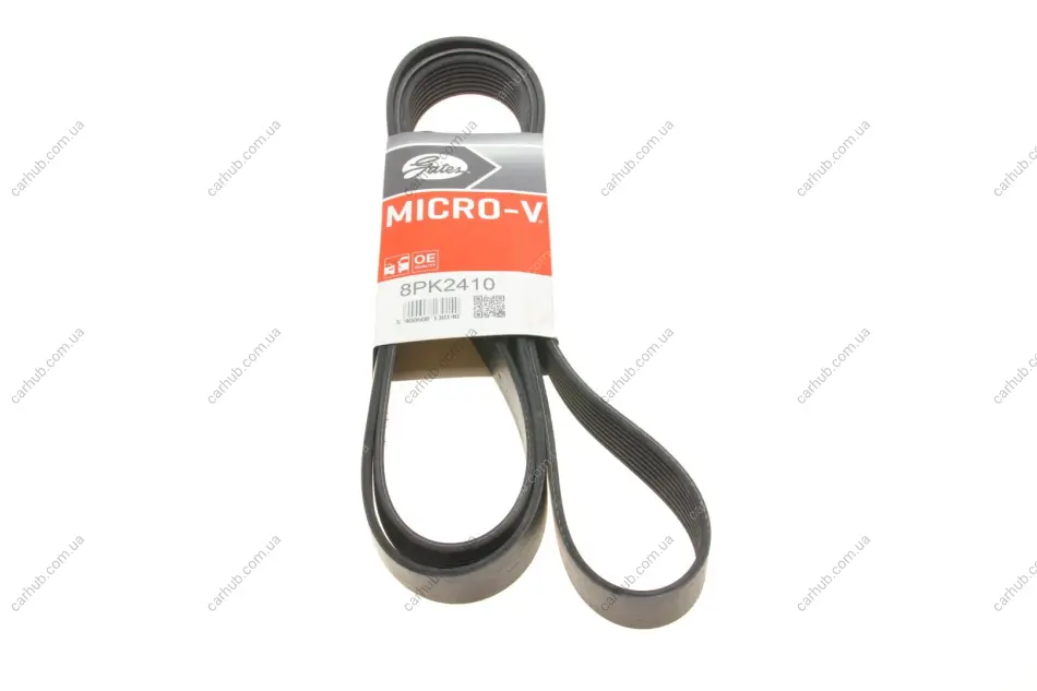 Ремінь генератора Toyota Land Cruiser 4.6 V8 10- GATES Gates 8PK2410 (фото 1)