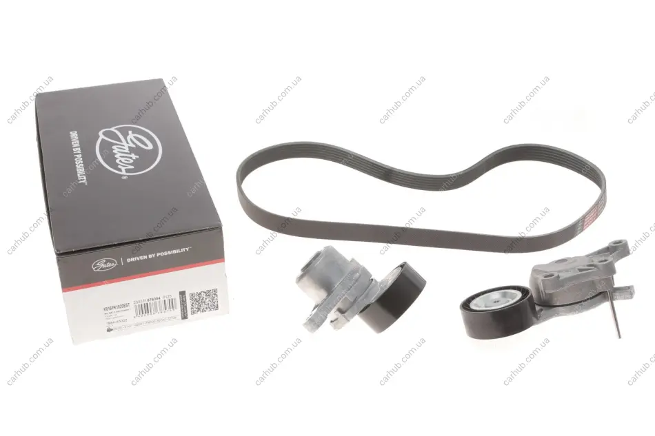 Комплект ременя генератора Citroen C3/C4/Peugeot 2008/208 1.4/1.6D 09- (6PK1020) GATES Gates K016PK1020EST (фото 1)