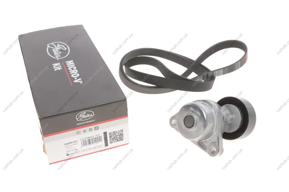 Комплект ременя генератора Chevrolet Aveo/Lacetti 1.4-1.6 03- GATES Gates K036PK1873 (фото 1)