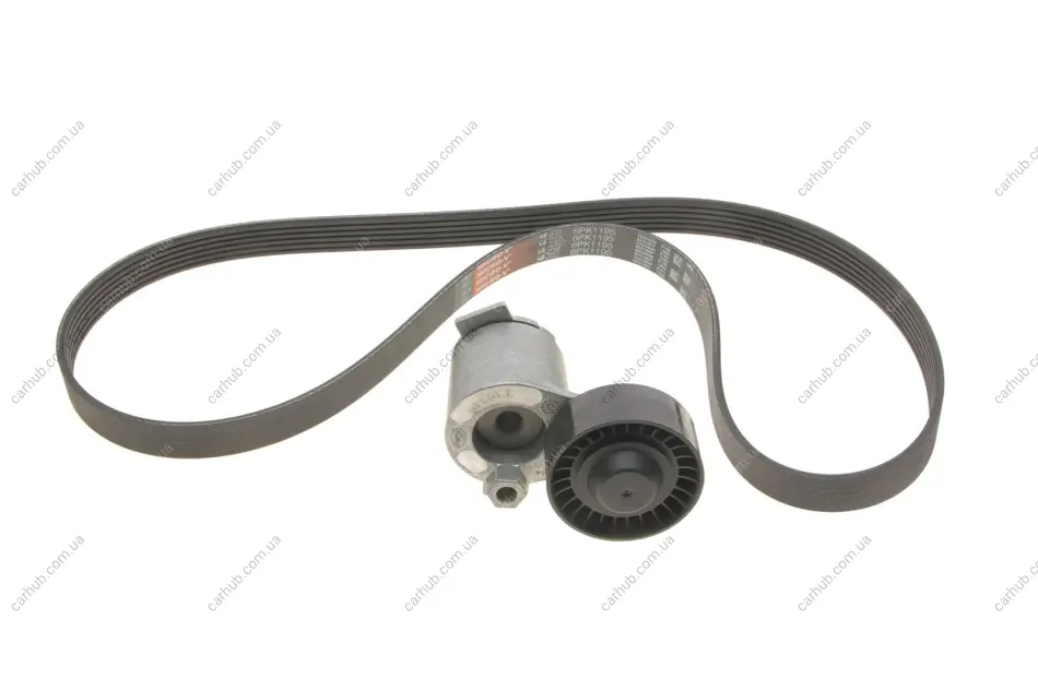 Комплект ременя генератора Renault Kangoo 1.5dCi 09- (6PK1195) GATES Gates K066PK1195 (фото 1)