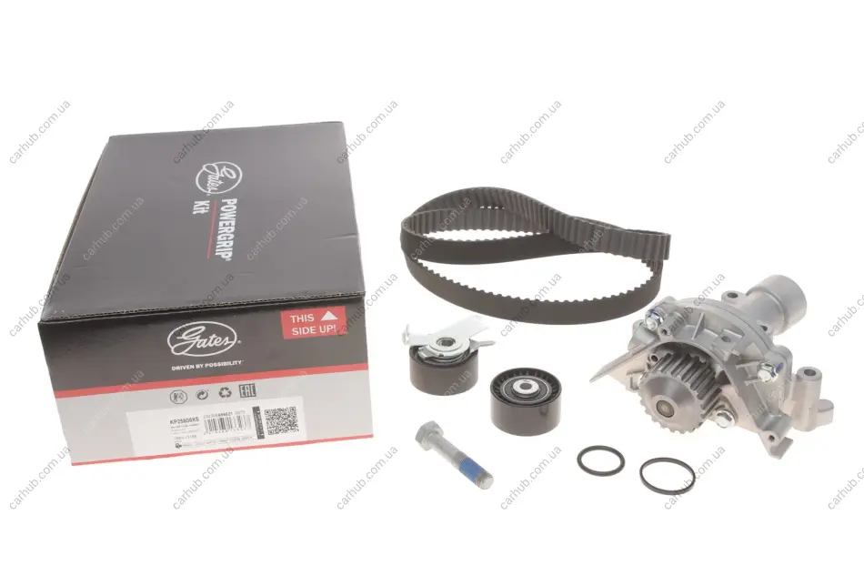 Комплект ГРМ + помпа Citroen C4/C5/C8/Jumpy/Peugeot 307/308/407/807/Expert 2.0 07- (25x153z) GATES Gates KP25608XS (фото 1)