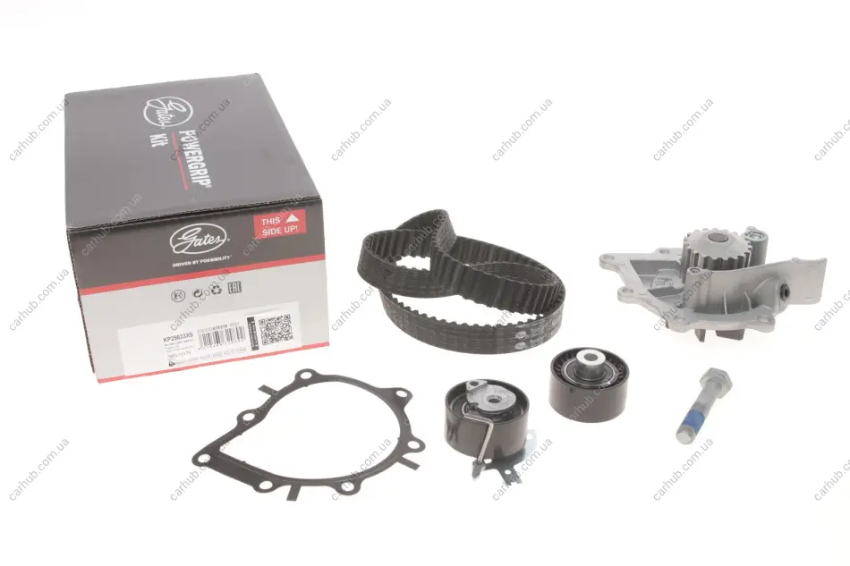 Комплект ГРМ + помпа Citroen C5/C6/C8/Peugeot 407/508/607 2.2HDI 06- (25.4x118z) GATES Gates KP25633XS (фото 1)