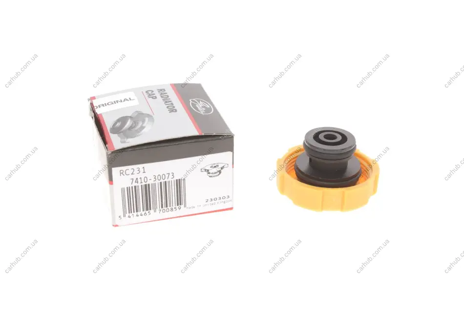 Кришка бачка розширювального Opel Astra/Vectra/Zafira 04-15 (1.2bar) GATES Gates RC231 (фото 1)