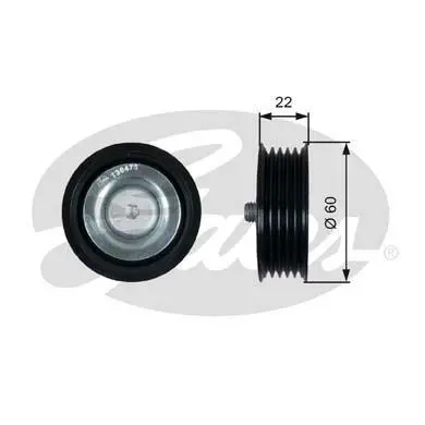 Ролик ременя генератора Hyundai I10/I20/I30/IX35 1.4-1.7CRDi Gates T36473 (фото 1)