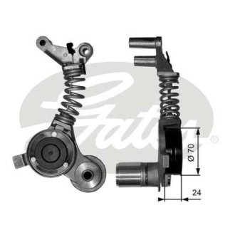 Натяжник ремня генератора Audi A4/A6 3.0 00-06 Gates T38406