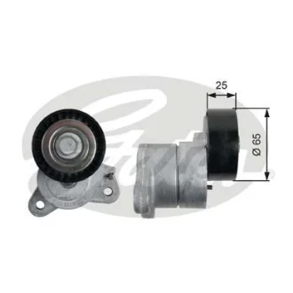 Натягувач ременя генератора (гладкий) LANCER/OUTLANDER/PATRIOT 1.8-2.4 07- Gates T39053