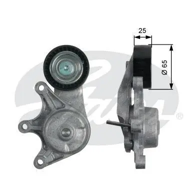 Натягувач ременя генератора BMW F20/F21/F30/F10/E84/F25 N20 10- Gates T39191 (фото 1)